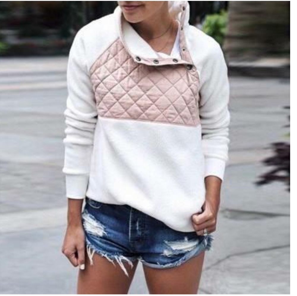 Abercrombie & Fitch Women's Quilted Cowl Sweater - Picture 6 of 14
